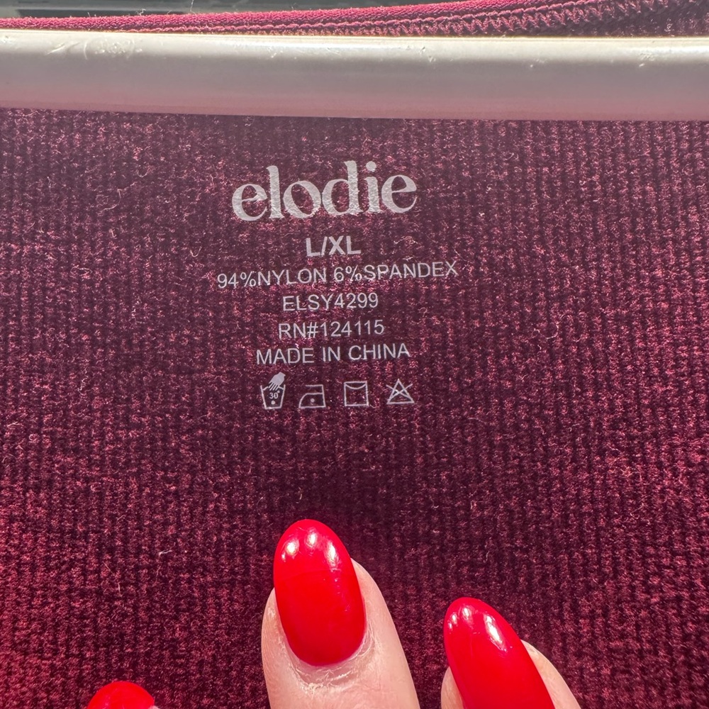 Elodie ribbed square neck crop top